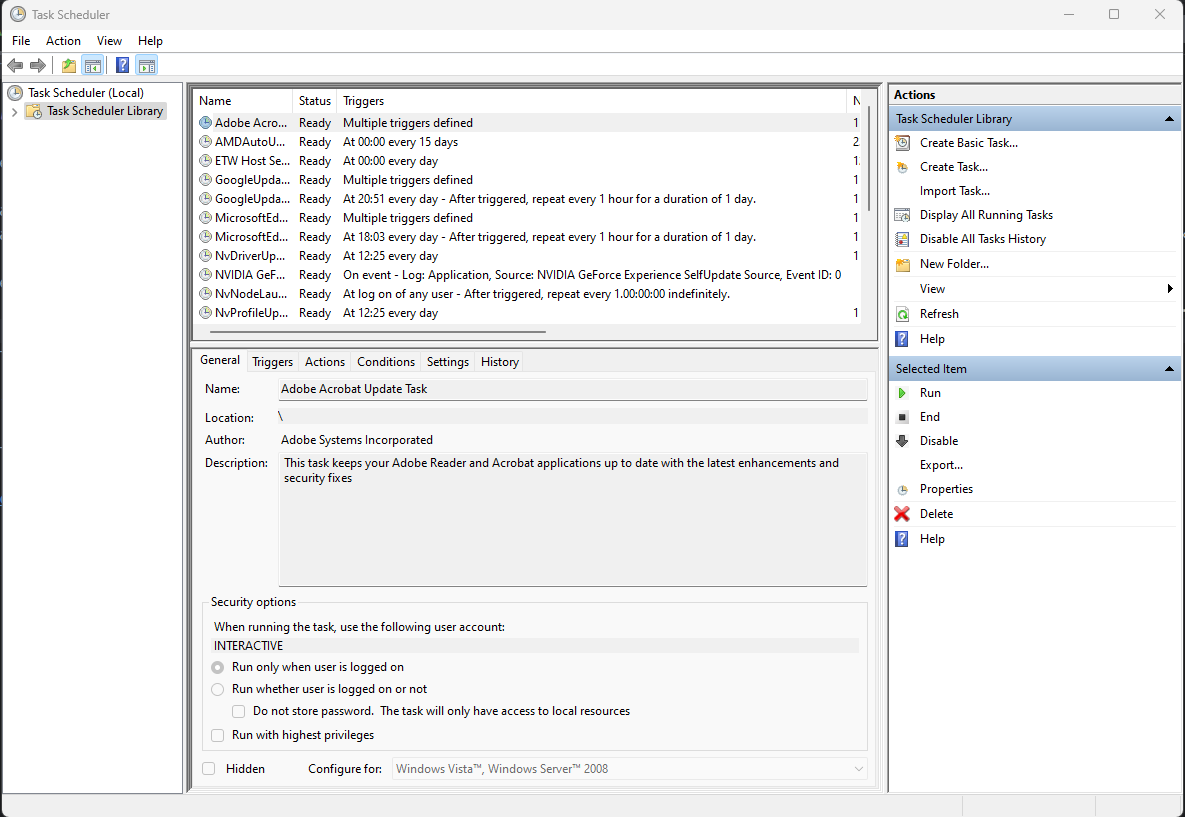 Windows Task Scheduler Quick Start NucuLabs